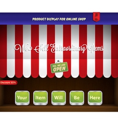 Canopy product display vector image