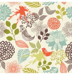 Seamless floral background Seamless floral background vector image