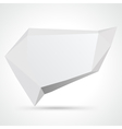 Futuristic speech bubble vector image