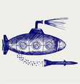 Submarine vector image