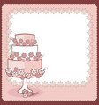 Wedding card vector image