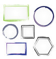 Set of painted frames vector image