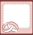 Wedding card vector image