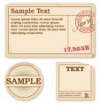 Antique labels vector image