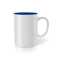 Photorealistic white cup Ready for your design vector image