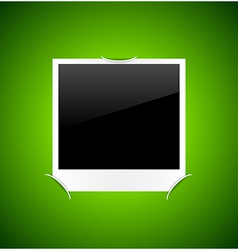 Photo on green background vector image