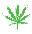 Cannabis leaf vector image
