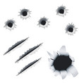 Bullet holes vector image