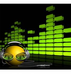 Music background vector image