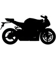 Motorbike silhouette vector image