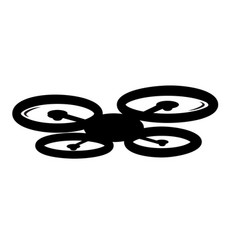 Drone silhouette vector image