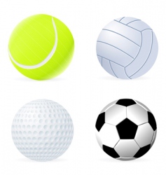 Ball set vector image