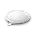 Speech bubble white vector image