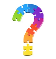 Question mark vector image