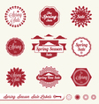Spring Sale Labels vector image