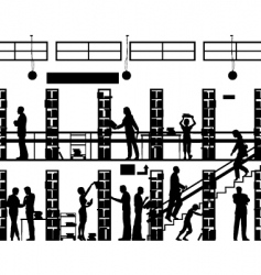 Public library vector image