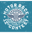 Motor race contest vector image