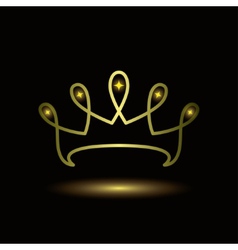 Diamond tiara Diamond tiara vector image