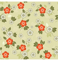 Floral wallpaper pattern Floral wallpaper pattern vector image