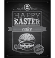 Easter cake textured vector image