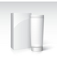 Box and tube of cream Ready for your design vector image