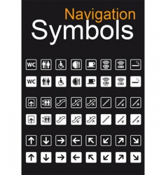 Navigation symbols vector image