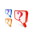 Question mark vector image