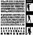 People silhouettes vector image