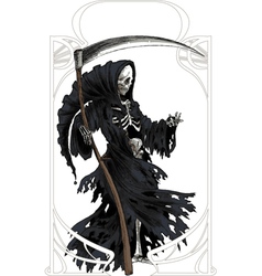 Death Art Nouveau vector image