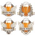 Beer wings vector image