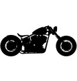 Chopper motorbike silhouette vector image
