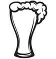 Glass of beer vector image