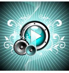 illustration for musical theme vector image