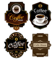 Coffee label vector image
