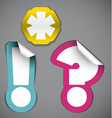 Set of labels vector image