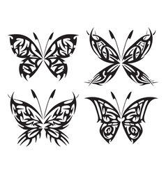 Flaming butterflies vector image