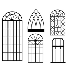 Iron window grills Royalty Free Vector Image - VectorStock