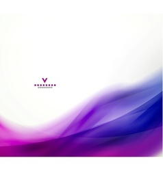 Colorful abstract wave design template vector image