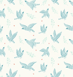 Birds pattern vector image
