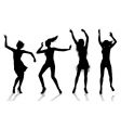 Dancing girls vector image