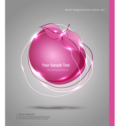 Abstract banner in the form of an apple vector image