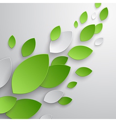 Paper leaves vector image