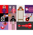 Music festival banner vector image