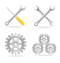 Set of tool icons vector image