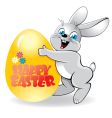 Easter rabbit vector image