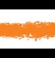 Grunge strip background orange vector image