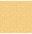 Seamless kitchen orange pattern vector image