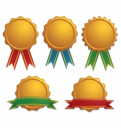 Gold awards vector image