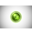Abstract center point green vector image