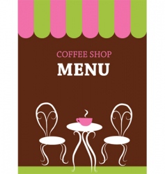Cafe menu vector image